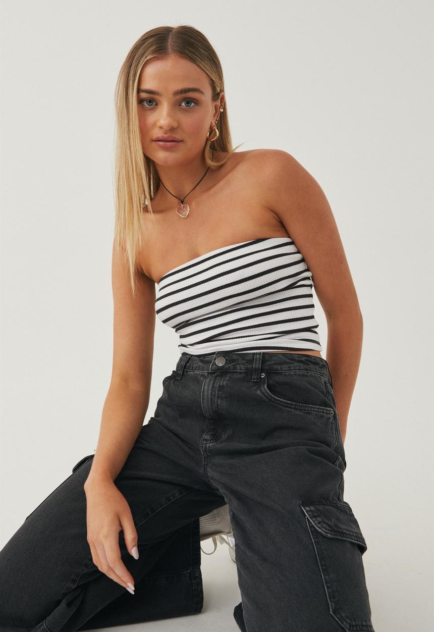 Supré  - Mia bandeau - black & white