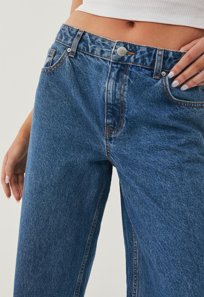 Supré  - Low rise wide jean - winter blue