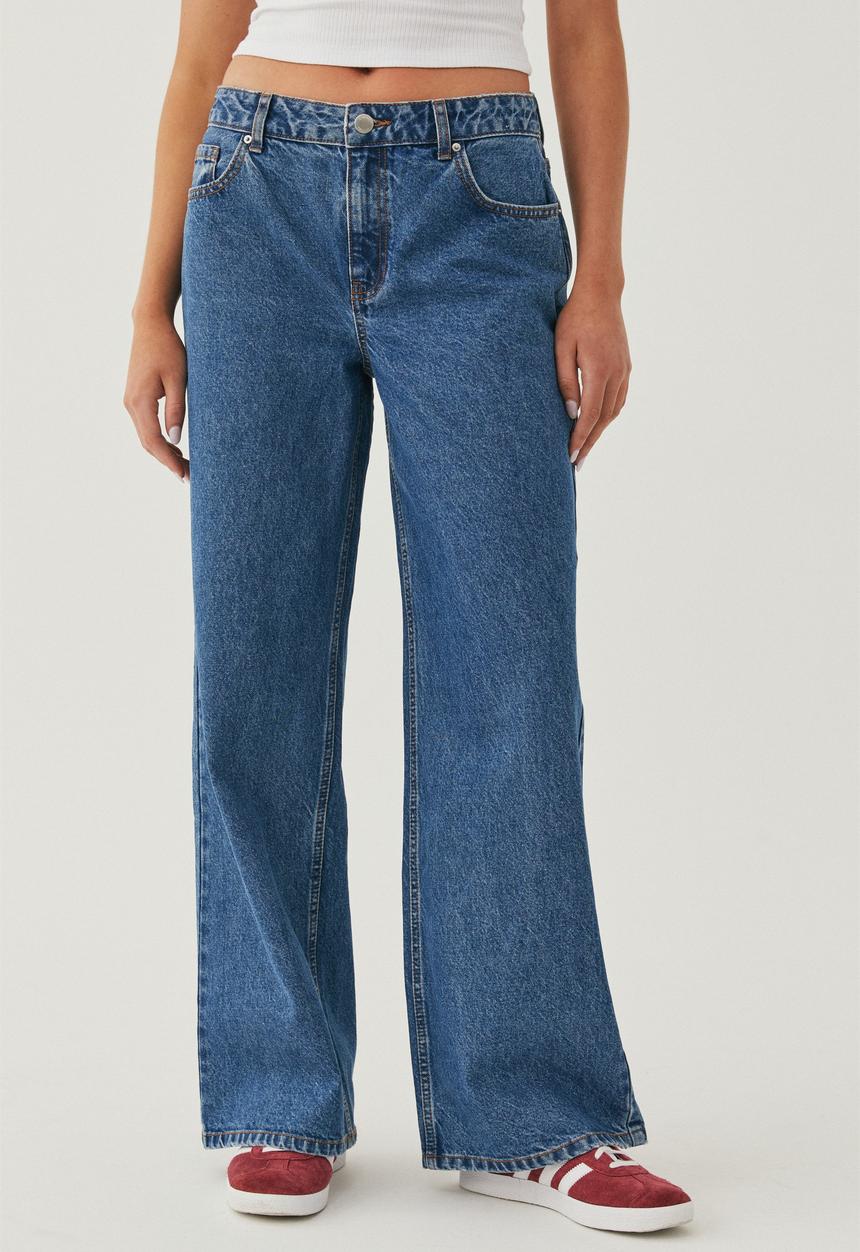 Supré  - Low rise wide jean - winter blue