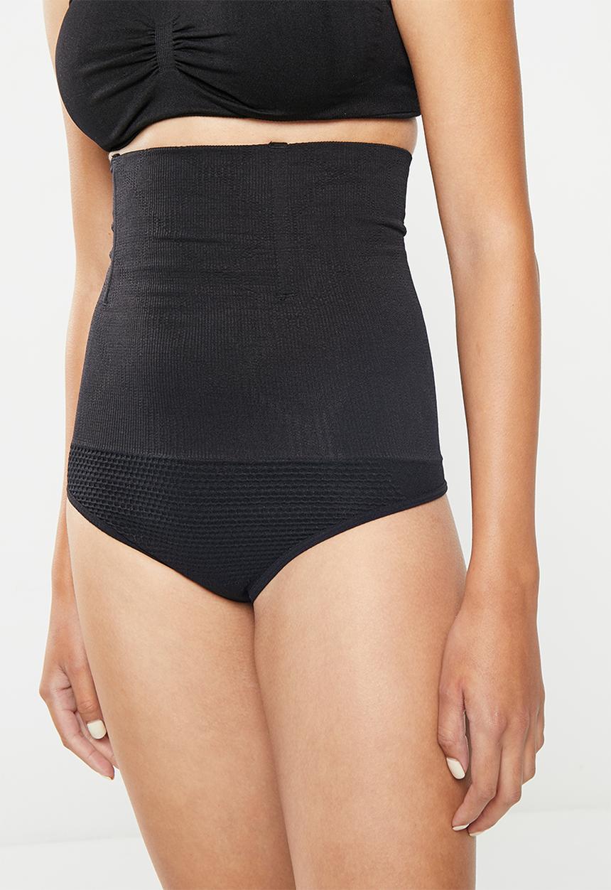 Maternity Mommy - Maternity tummy tucker braced thong - black 