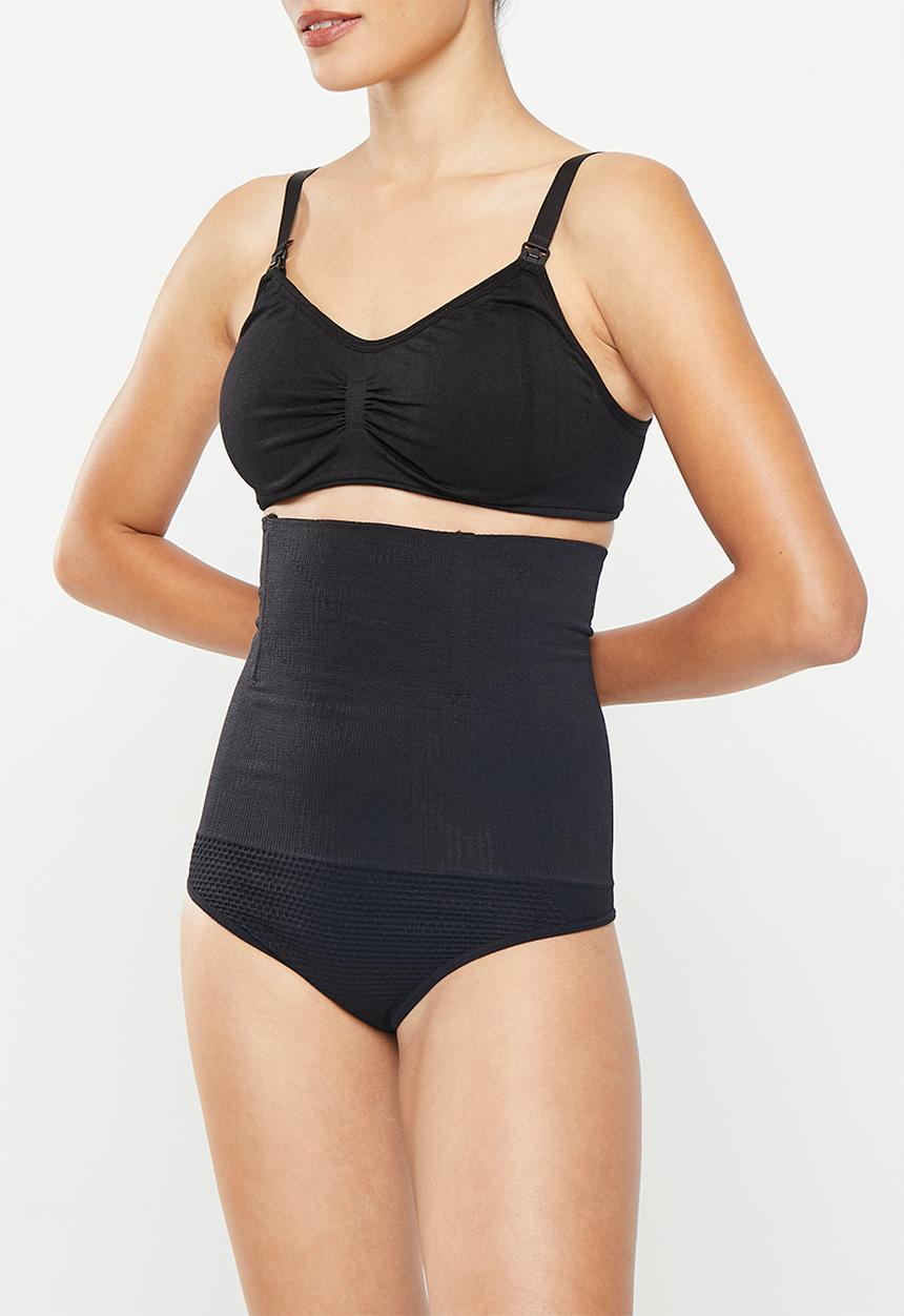 Maternity Mommy - Maternity tummy tucker braced thong - black 