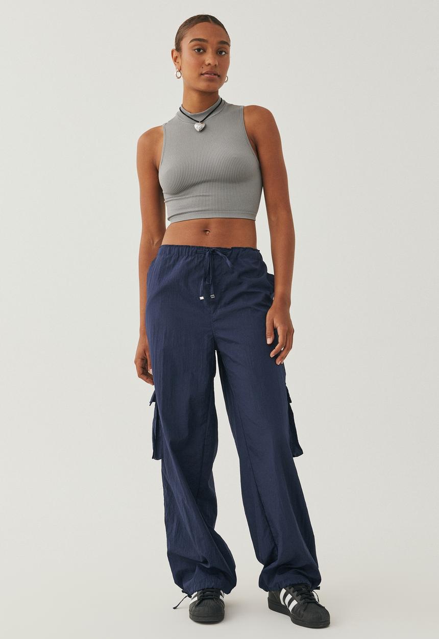 Supré  - Gigi mock neck seamfree top - cement grey