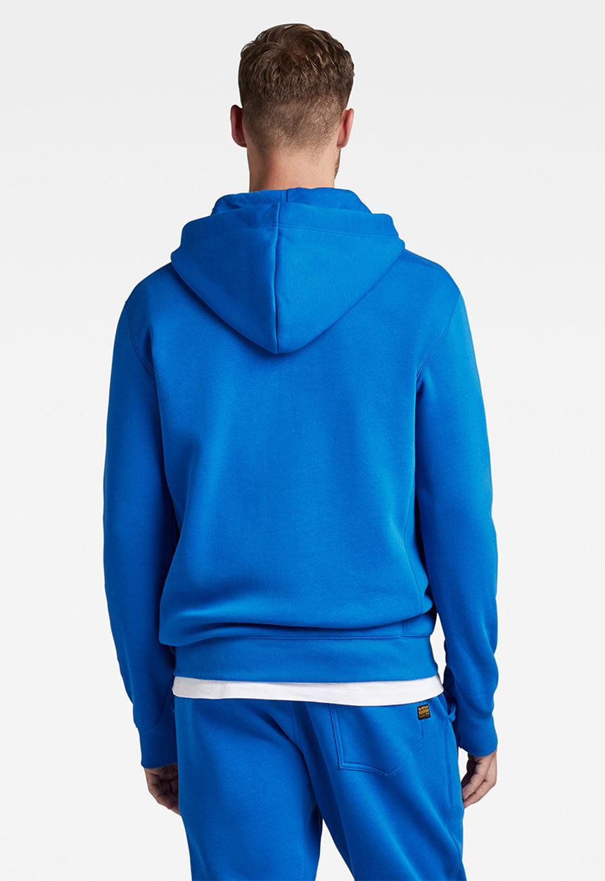 G-STAR - Premium core hdd zip sw long sleeve - lapis blue