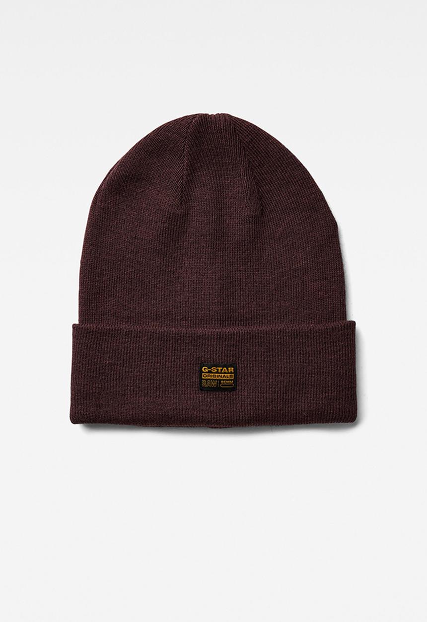 G-STAR - Effo long beanie - dark oxblood