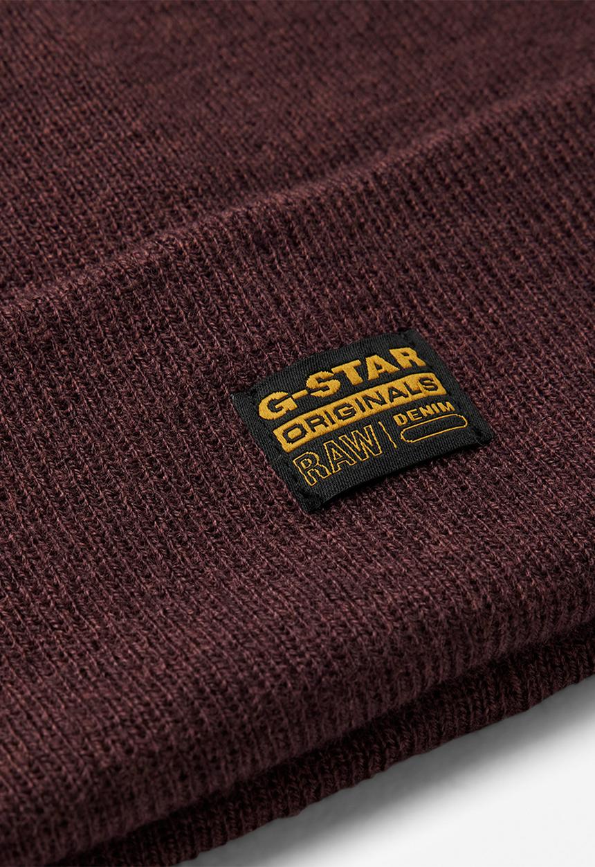 G-STAR - Effo long beanie - dark oxblood