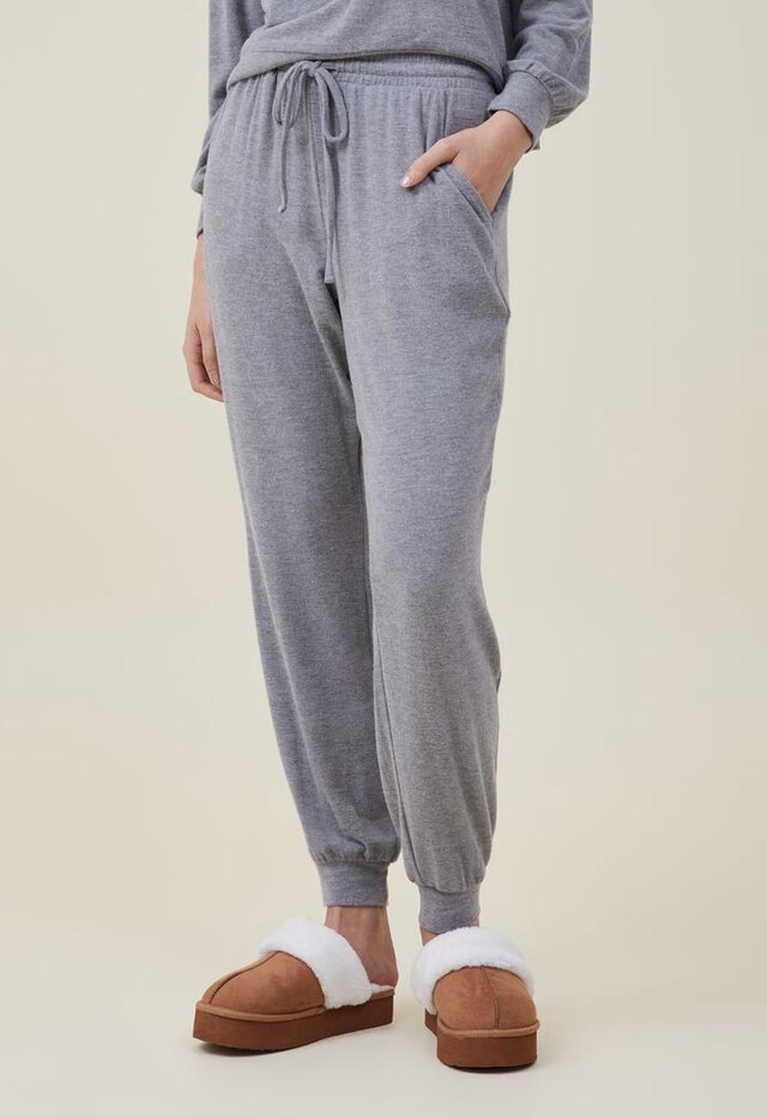 Cotton On - Super soft slim pant - charcoal marle 