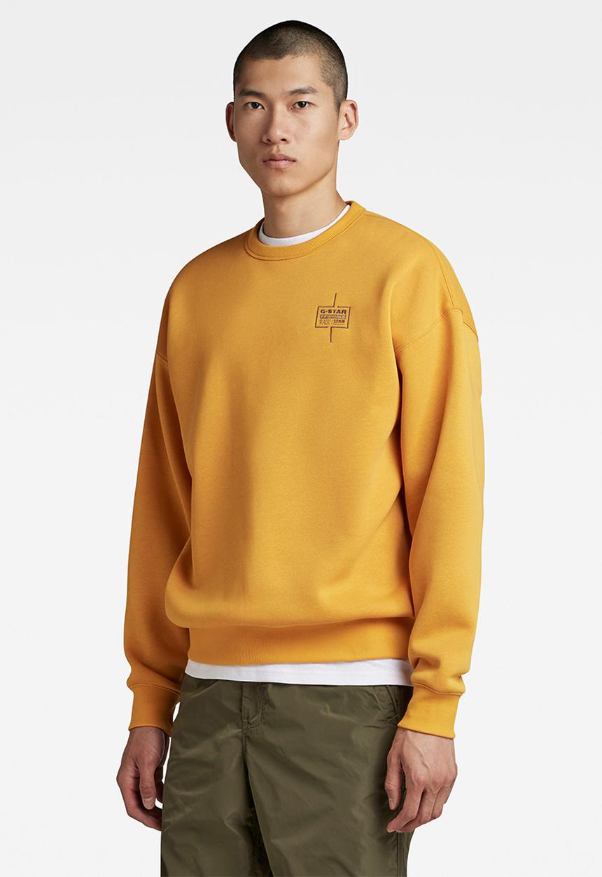 G-STAR - Unisex core loose r sw - dull yellow