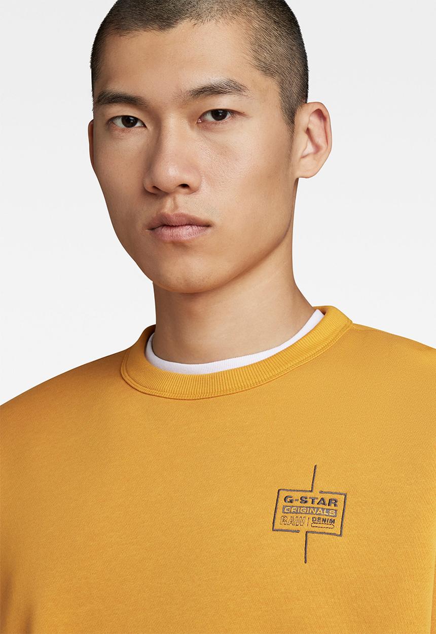 G-STAR - Unisex core loose r sw - dull yellow
