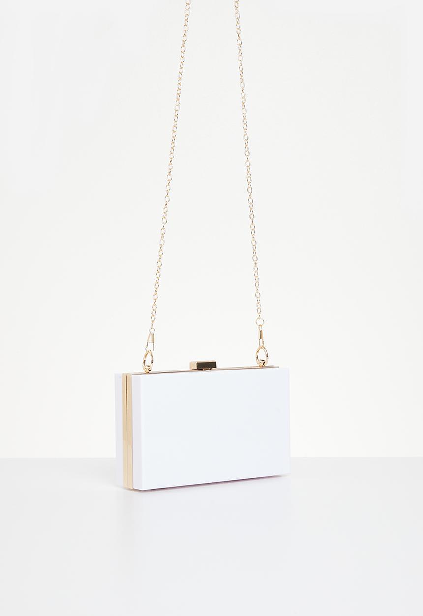 MILLA - Gianni clutch bag - white