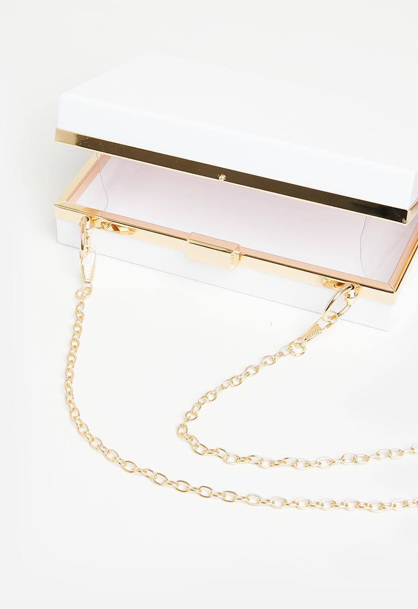 MILLA - Gianni clutch bag - white