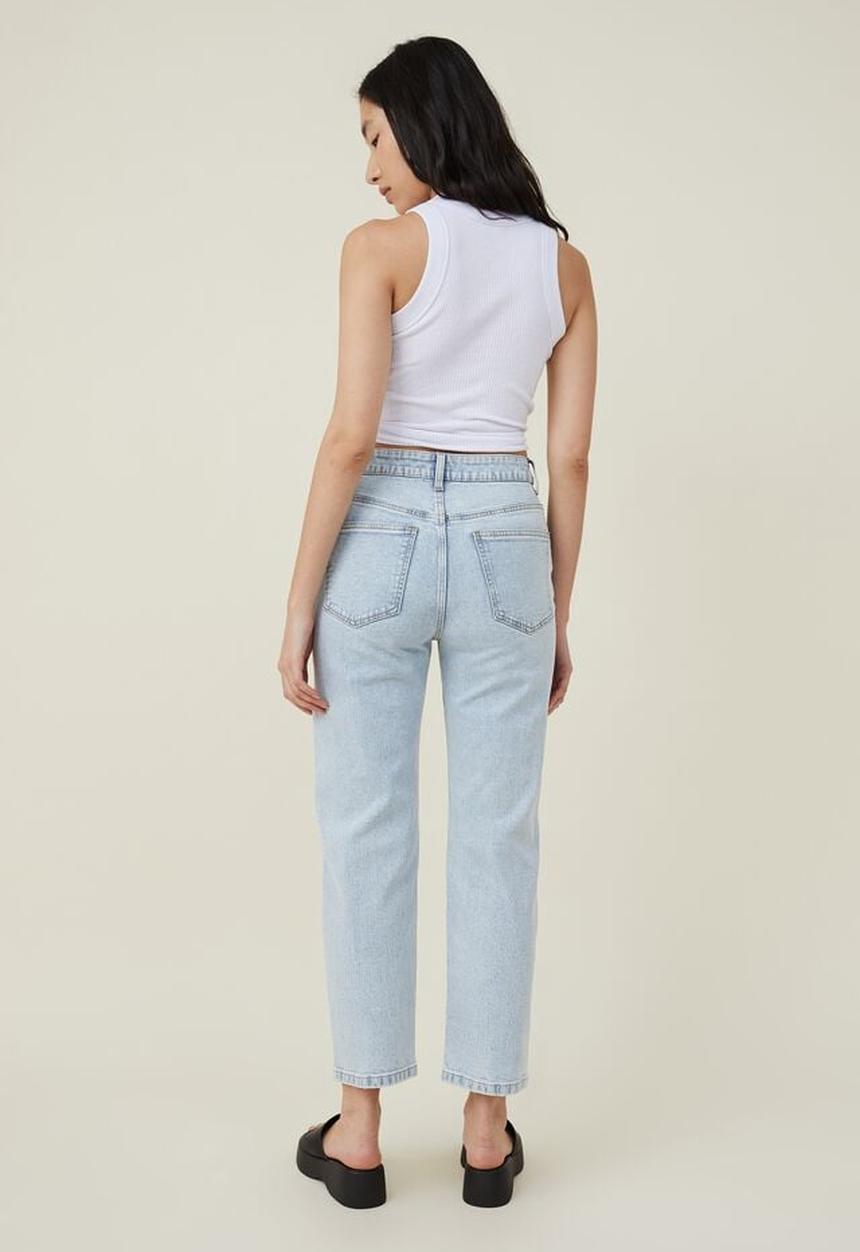 Cotton On - Straight stretch jean - foam blue