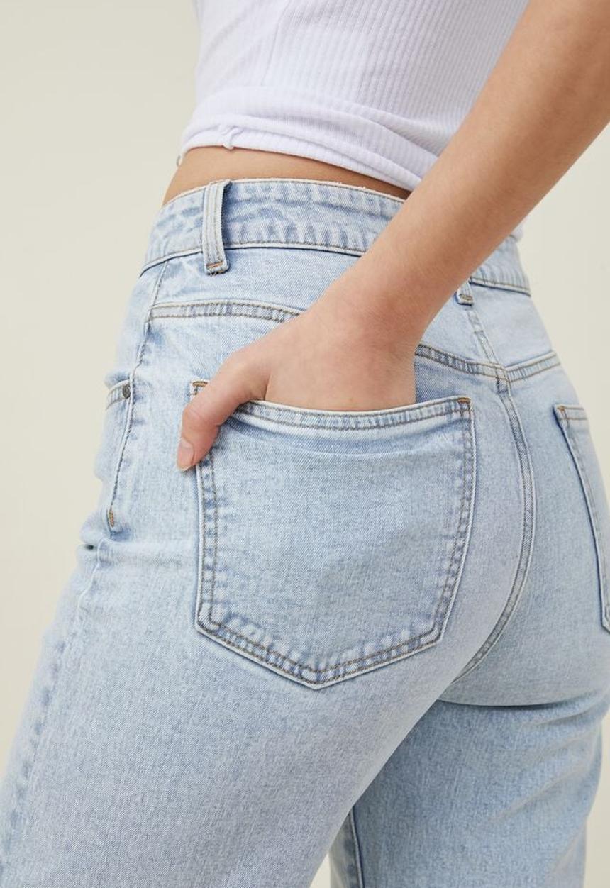 Cotton On - Straight stretch jean - foam blue