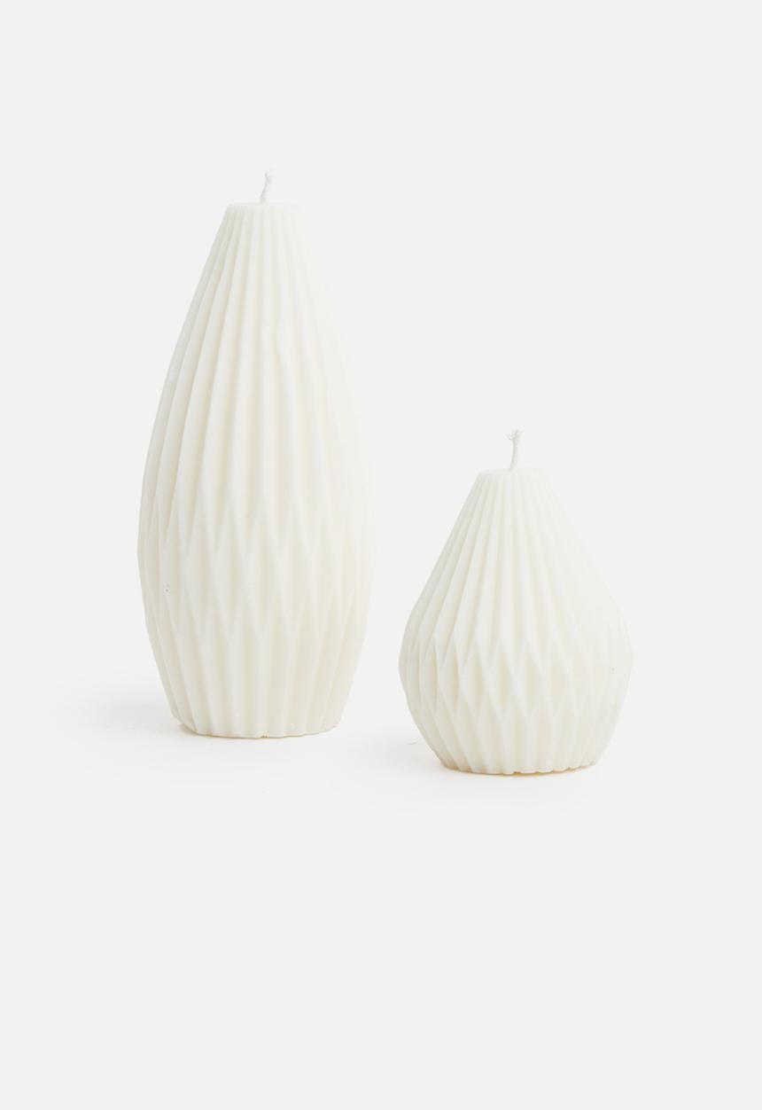 Masodi - 2 Pear Shaped Candle Set