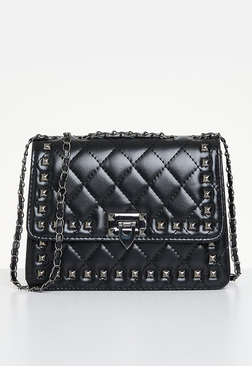 Superbalist - Hunter studded crossbody bag - black