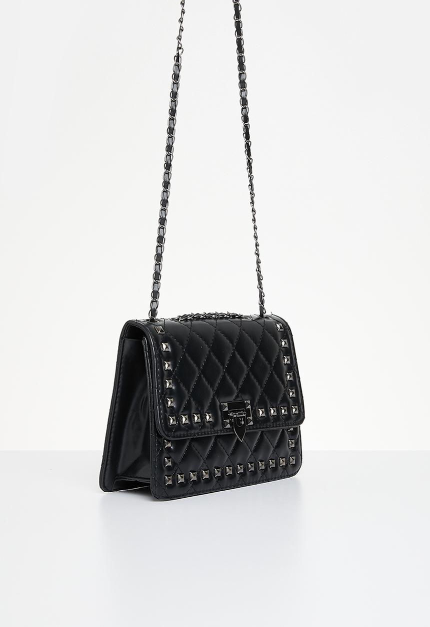 Superbalist - Hunter studded crossbody bag - black
