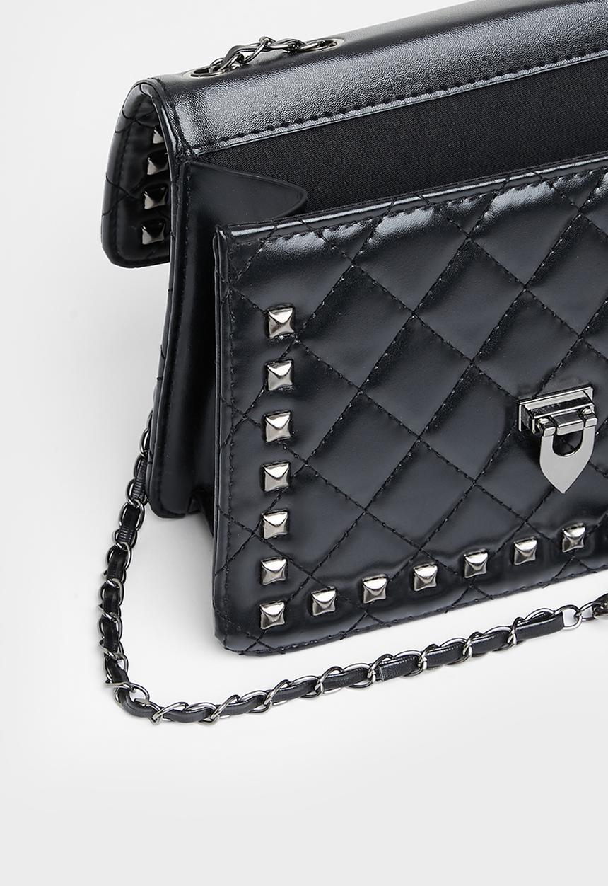 Superbalist - Hunter studded crossbody bag - black
