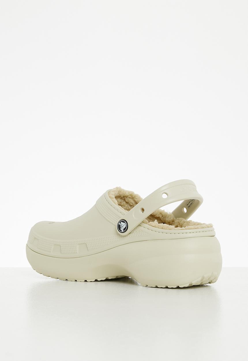 Crocs - Classic platform lined clog w - bone