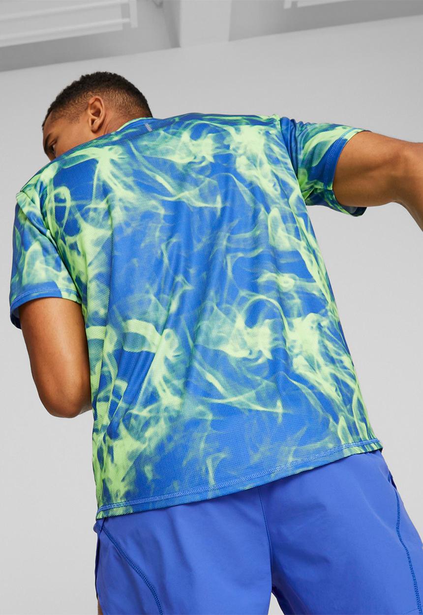 PUMA - Run favorite aop graphic short sleeve tee - royal sapphire