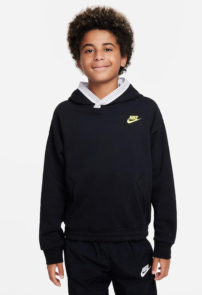 Nike - Culture of basketball reversible hoodie - black/white/opti yellow