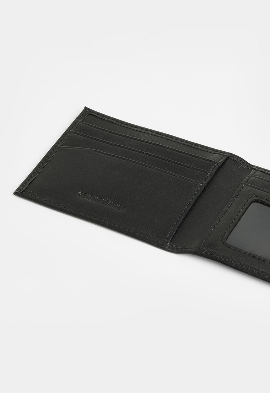 JEEP - Jeep leather billfold wallet - black