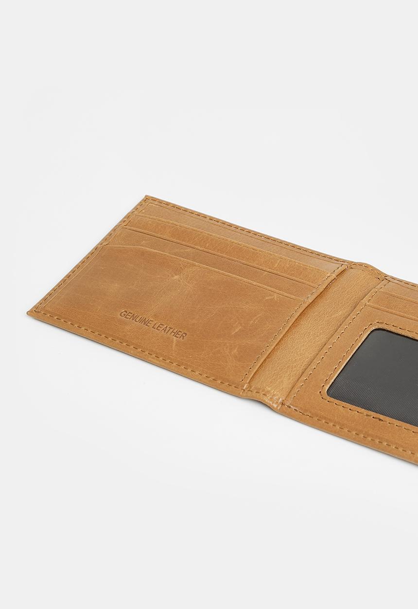 JEEP - Jeep leather billfold wallet - choc
