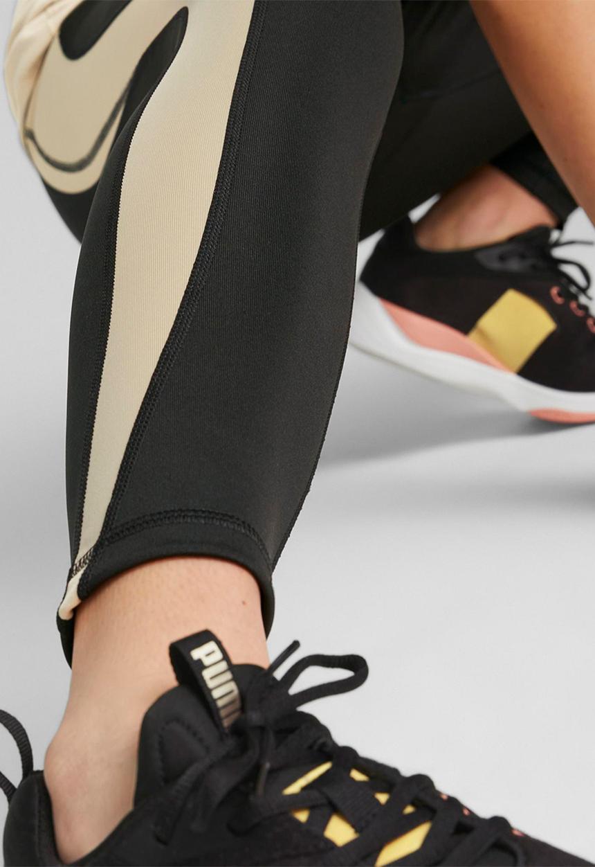 PUMA - Evostripe 7/8 high-waist tights - puma black/granola