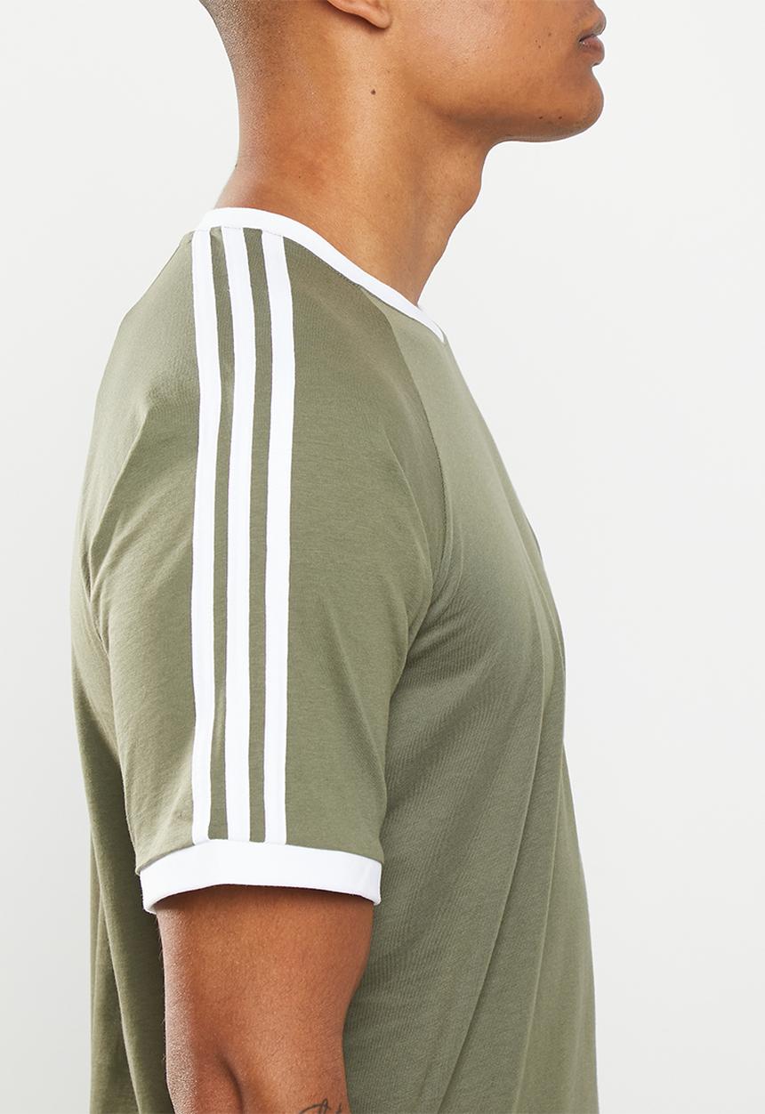 adidas Originals - 3 - stripes tee m - olive strata