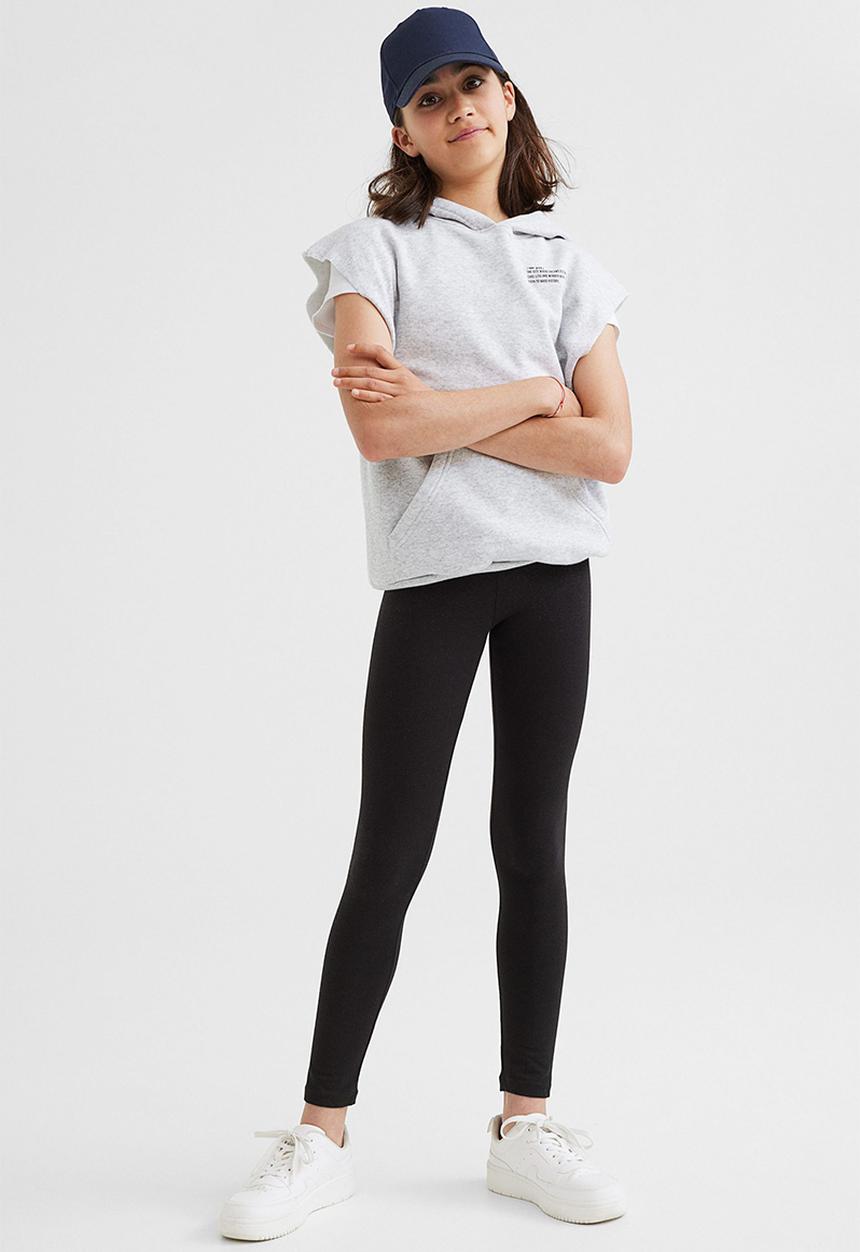 H&M - Jersey leggings - black