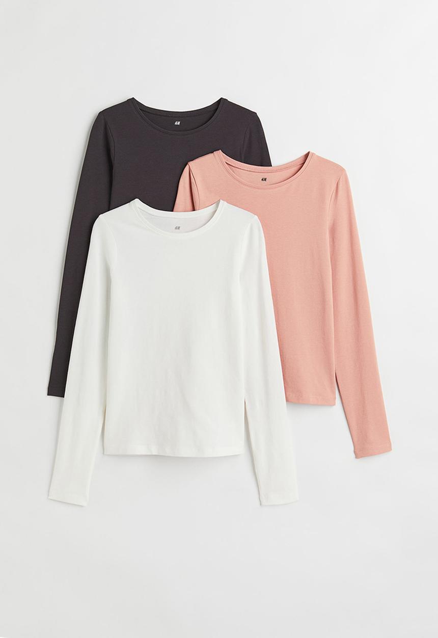 H&M - 3 Pack jersey tops - multi 