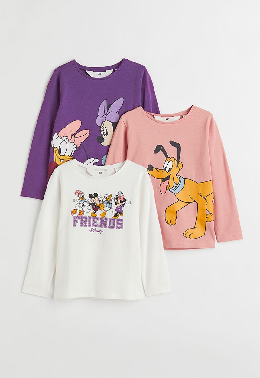 H&M - 3 Pack printed tops - multi 