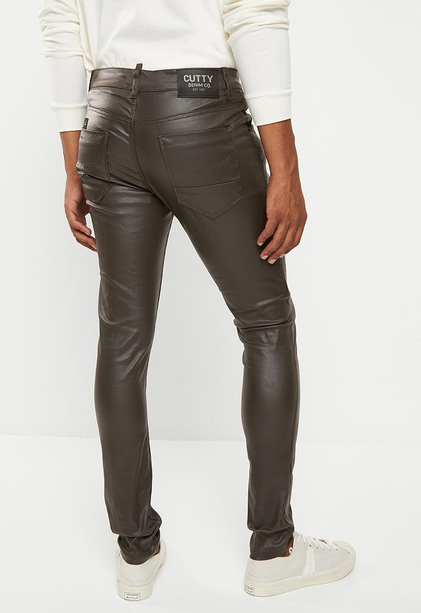 Cutty - Zaid coated denim jean - fossil