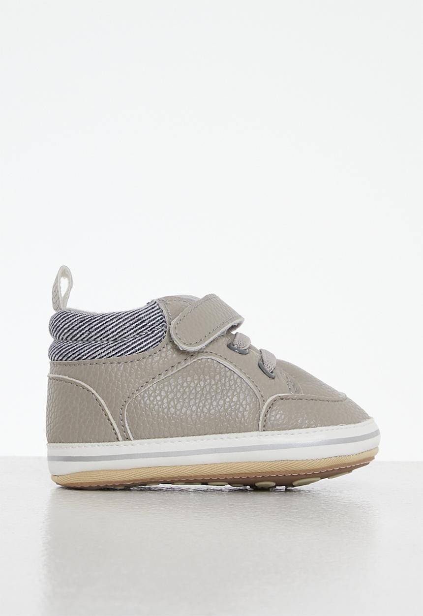 Pop Candy - Hi top soft sole sneaker - grey