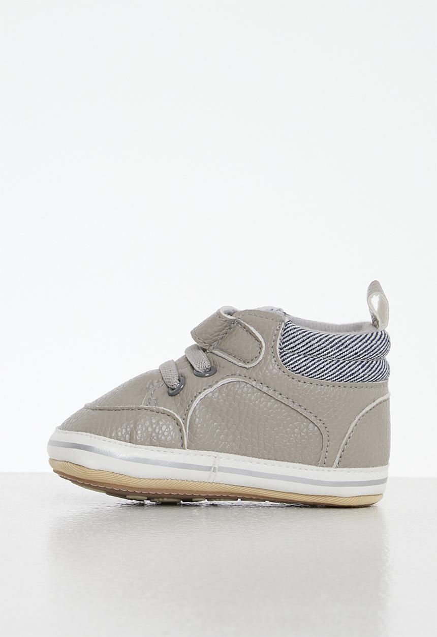 Pop Candy - Hi top soft sole sneaker - grey