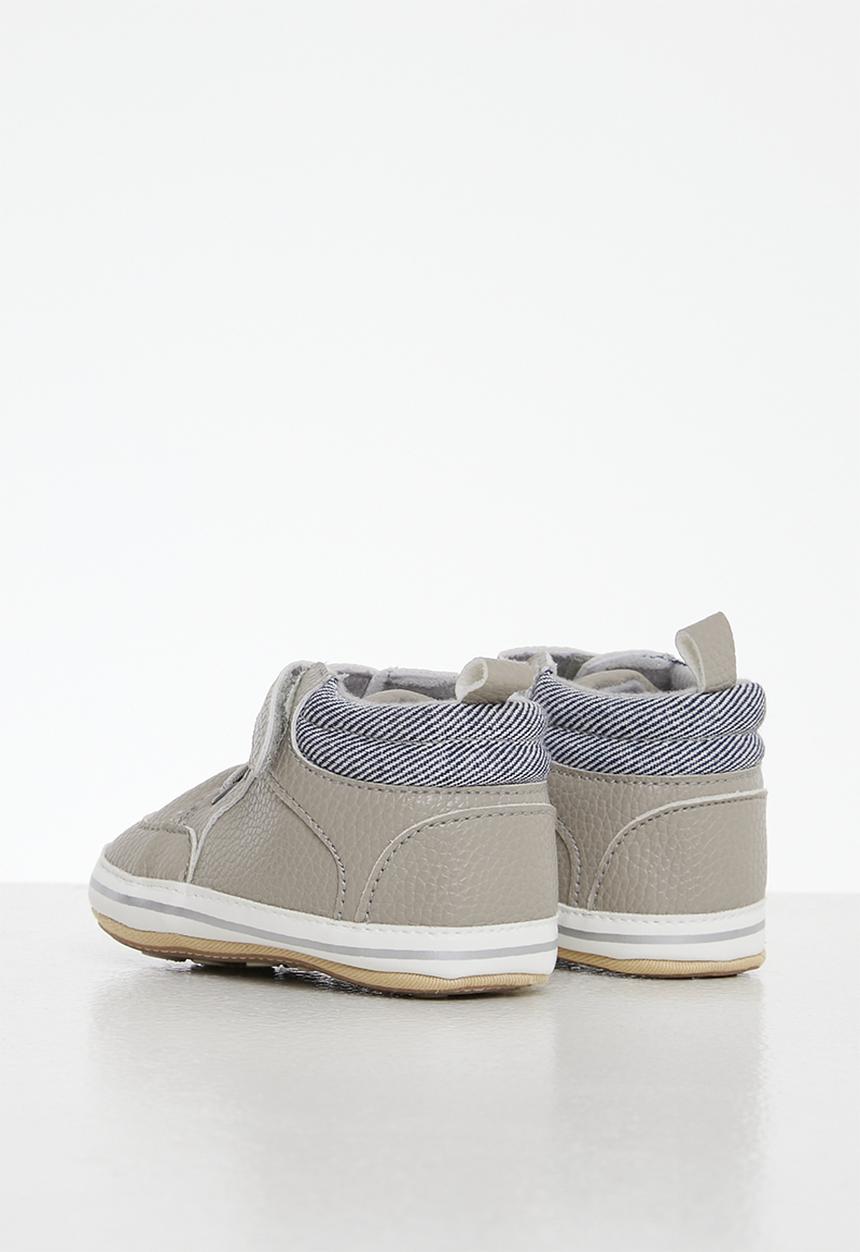 Pop Candy - Hi top soft sole sneaker - grey