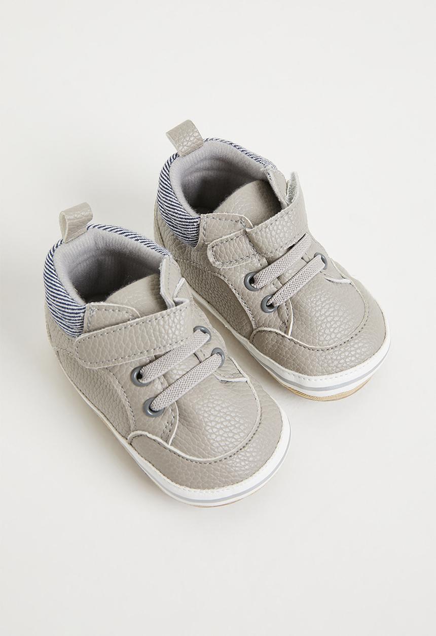 Pop Candy - Hi top soft sole sneaker - grey