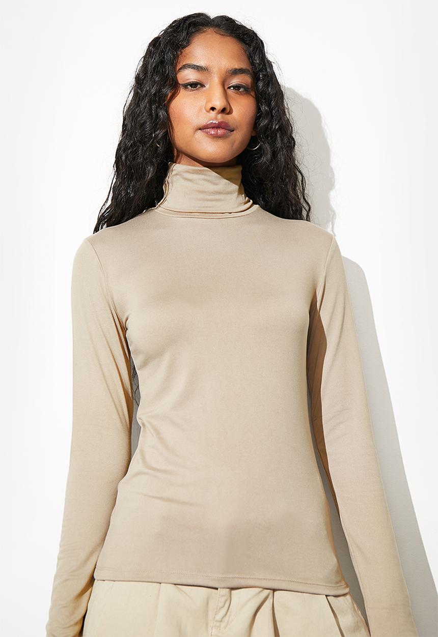 Superbalist - 2pk Poloneck tee - black and iced coffee