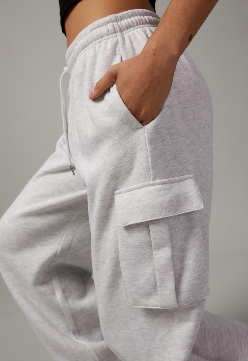 Factorie - Hype cargo trackpant - silver marle