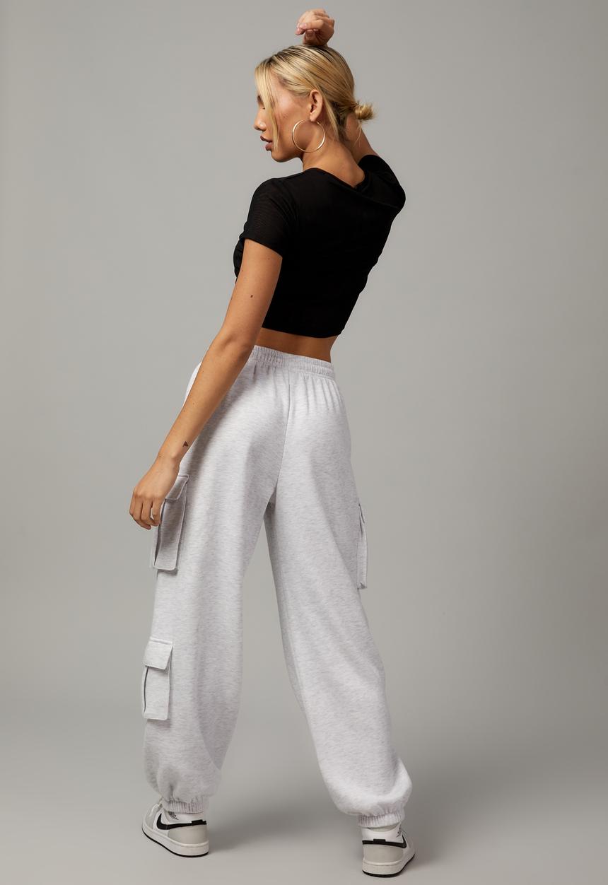 Factorie - Hype cargo trackpant - silver marle