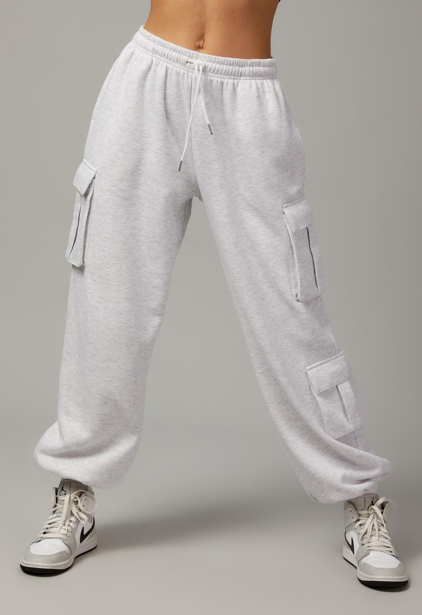 Factorie - Hype cargo trackpant - silver marle