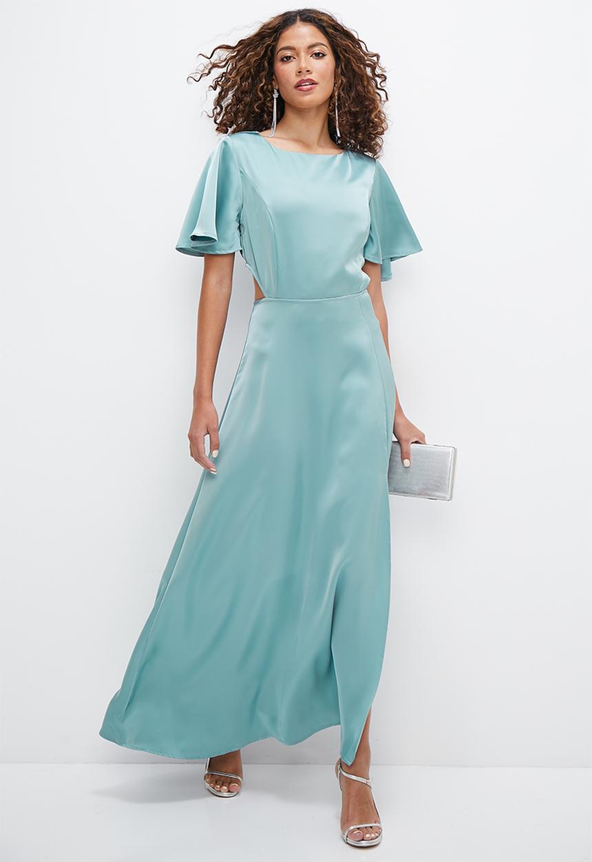 MILLA - Soft cut out maxi dress - smoke blue