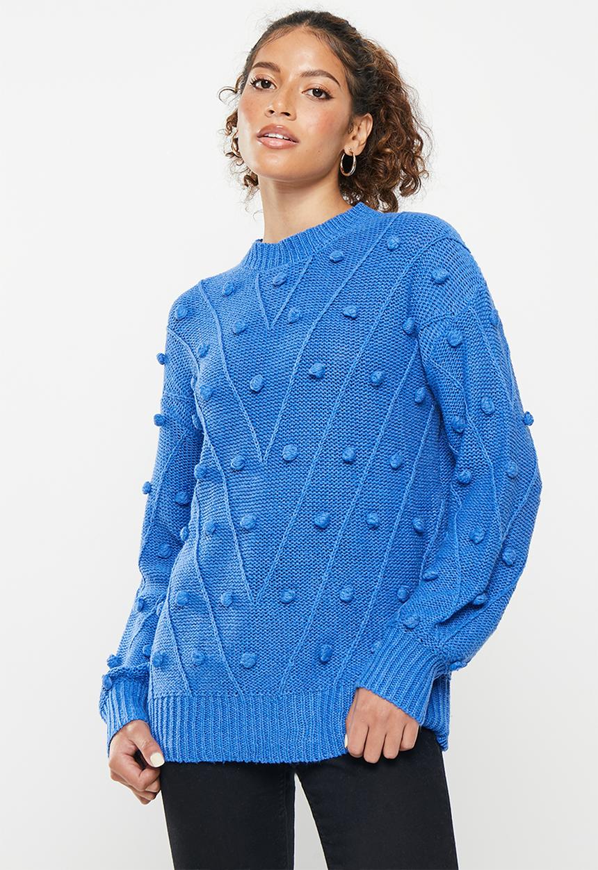 dailyfriday - Textured jumper - bright blue