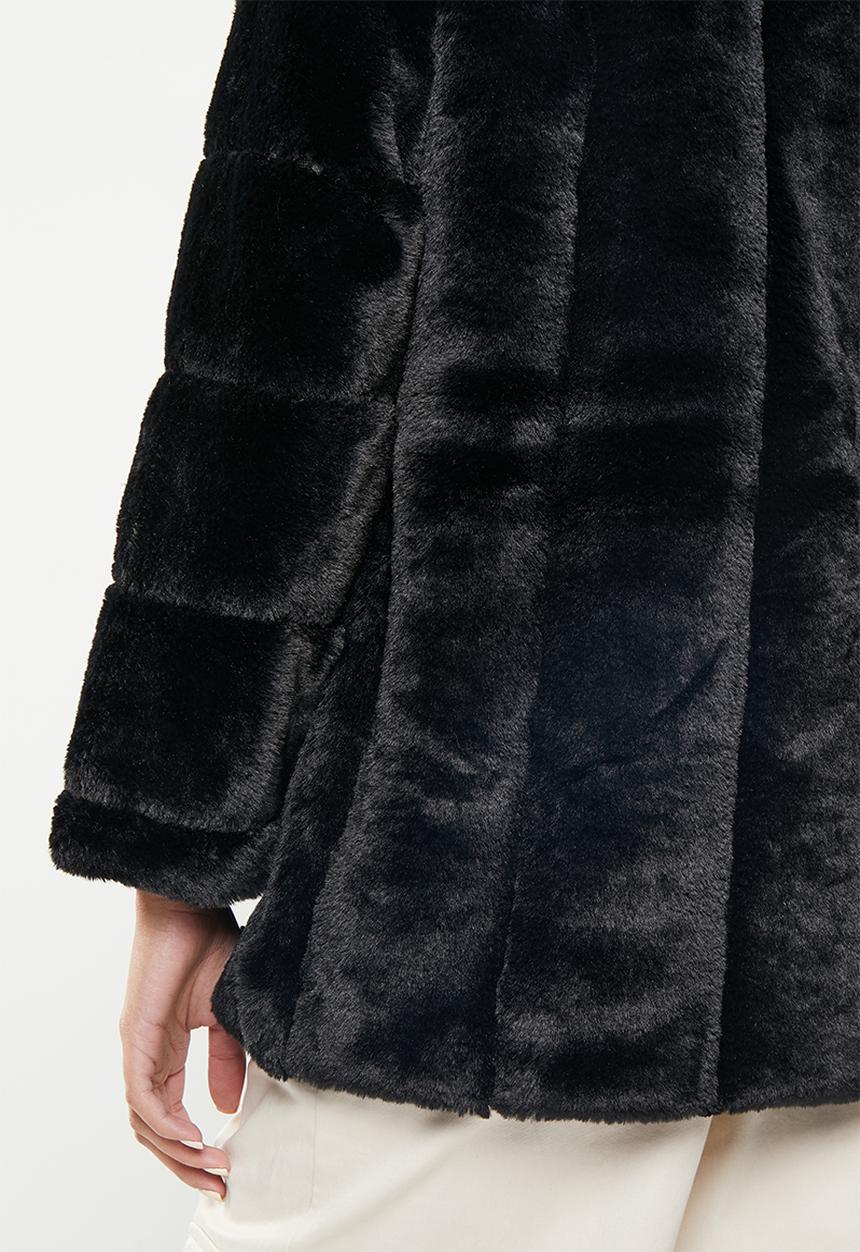 dailyfriday - Faux fur jacket - black