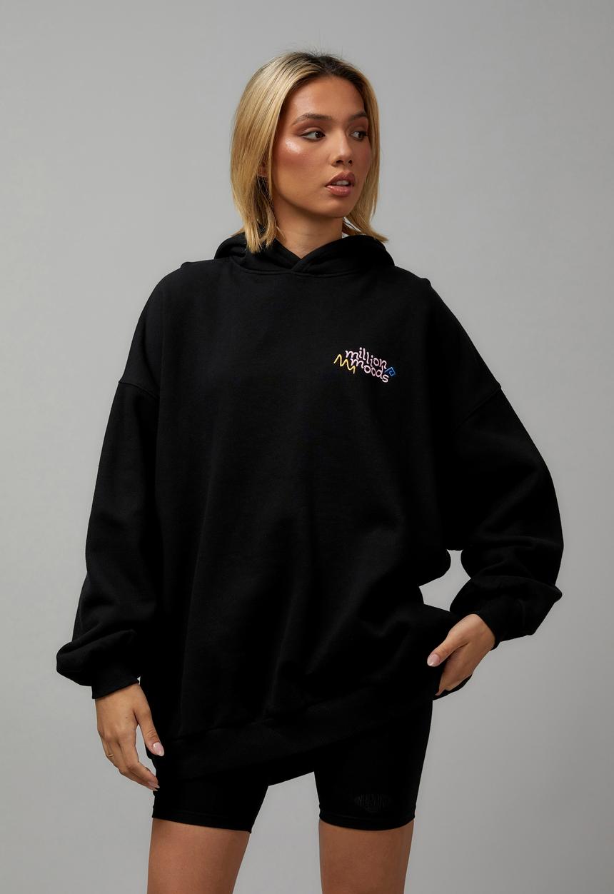 Factorie - Longline hoodie - black/million moons