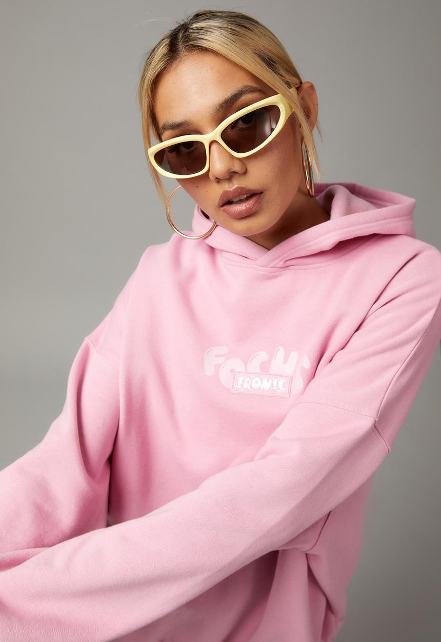 Factorie - Longline hoodie - lilac sachet/ironic focus