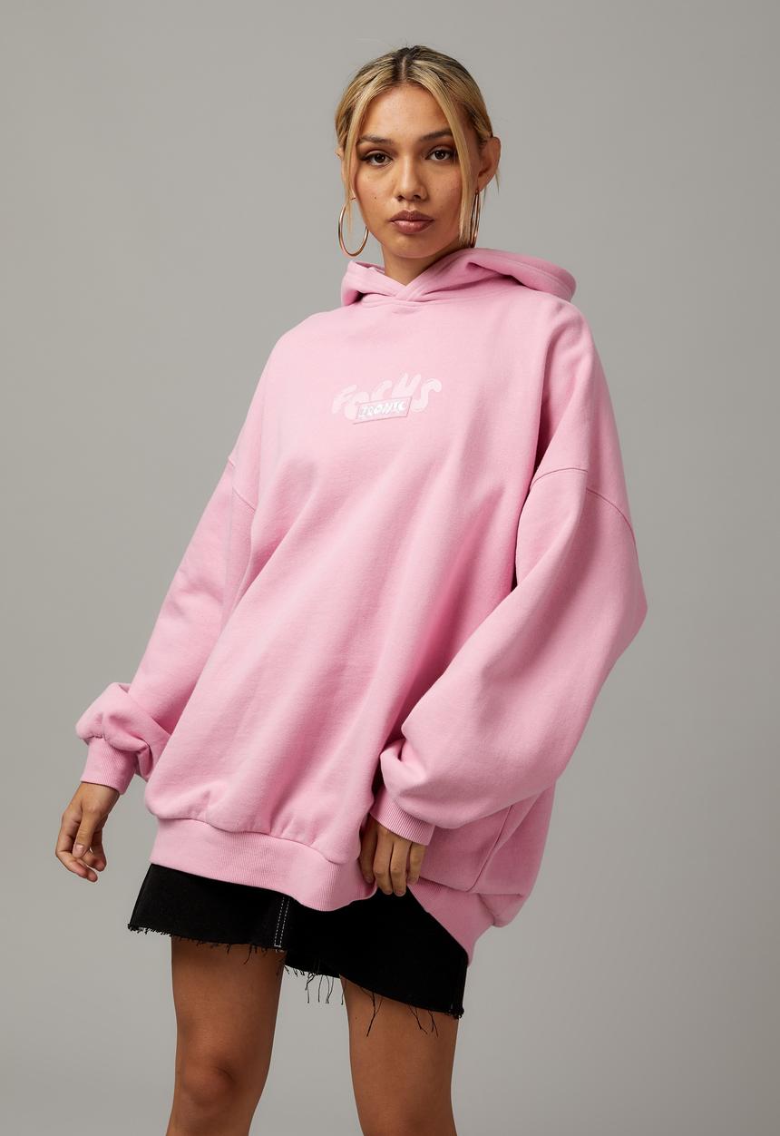 Factorie - Longline hoodie - lilac sachet/ironic focus
