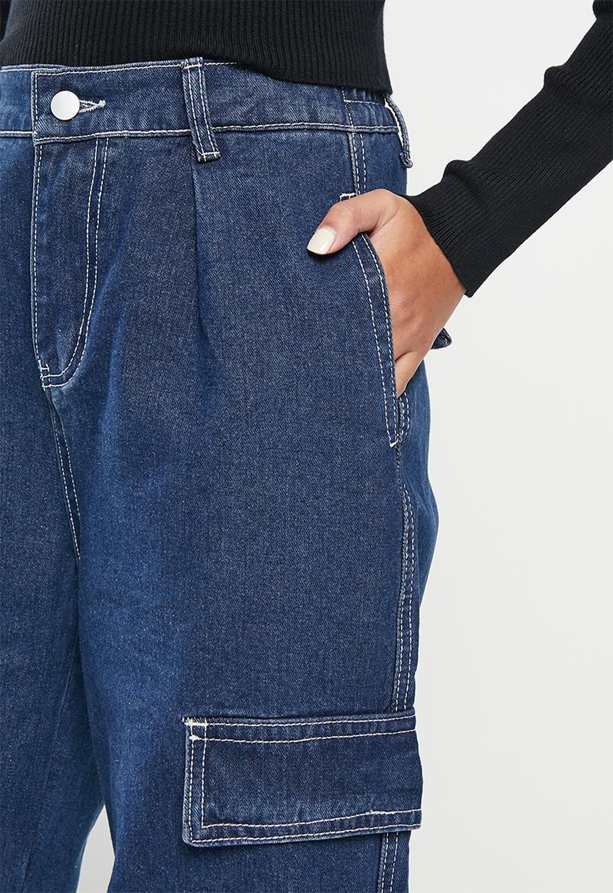 dailyfriday - Straight leg cargo - denim