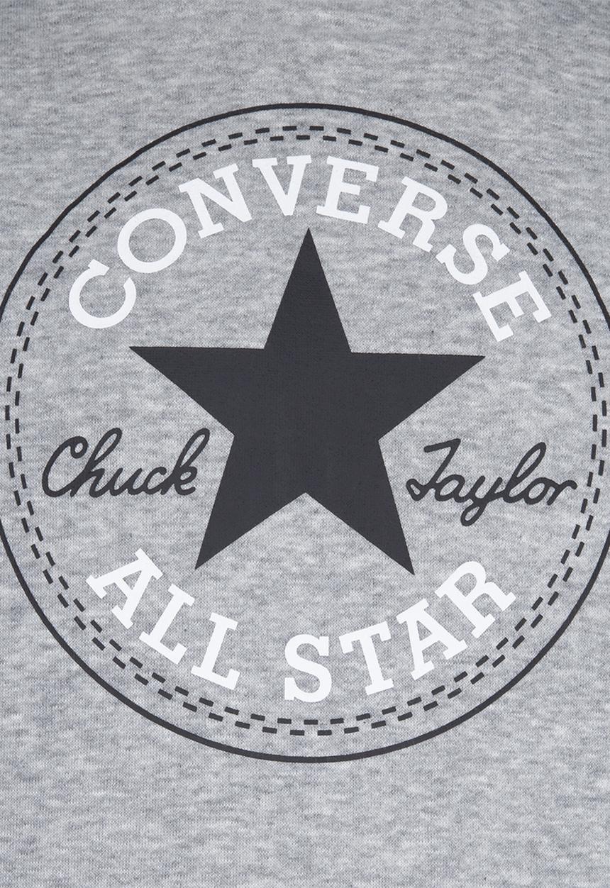 Converse - Cnvb fleece ctp core po hoodie - dk grey heather