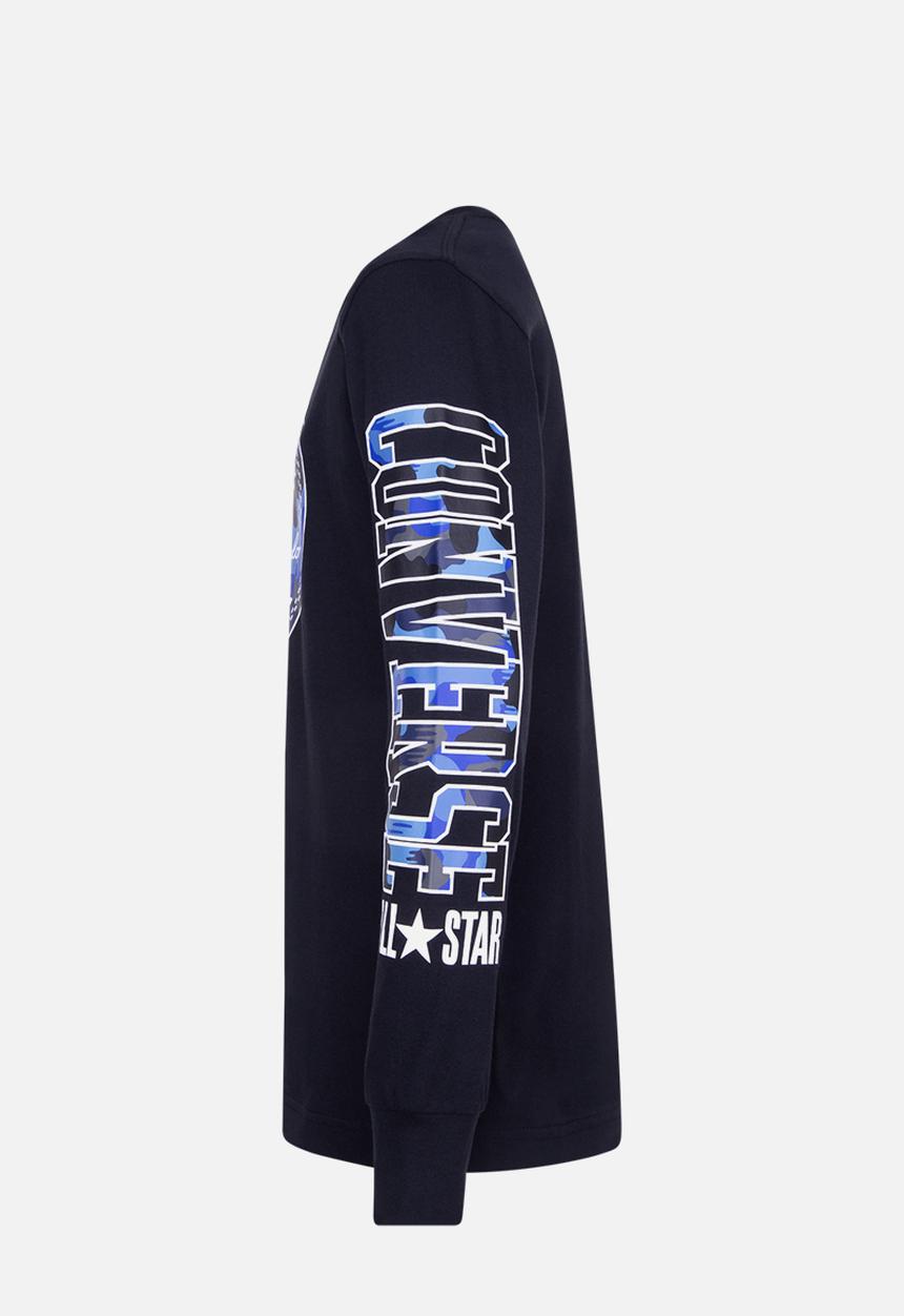 Converse - Cnvb camo split ctp long sleeve tee - black
