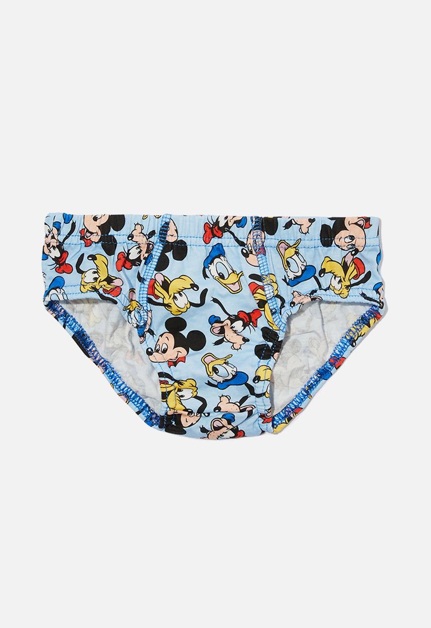 Cotton On - Boys 3 pack underwear licensed - lcn dis blue punch/mickey & friends