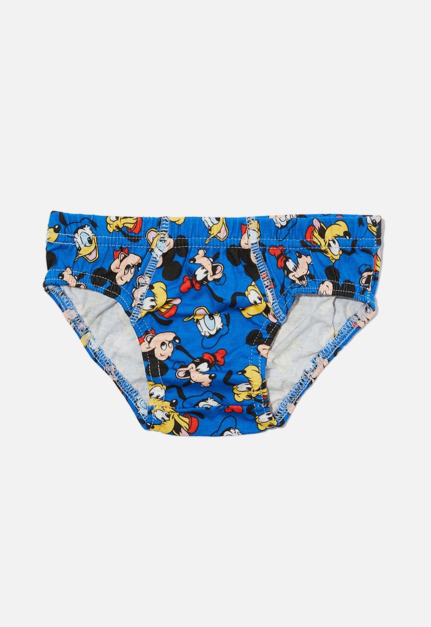 Cotton On - Boys 3 pack underwear licensed - lcn dis blue punch/mickey & friends